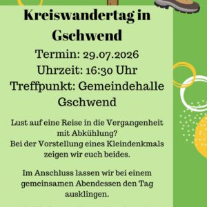 Einladung zum Kreiswandertag