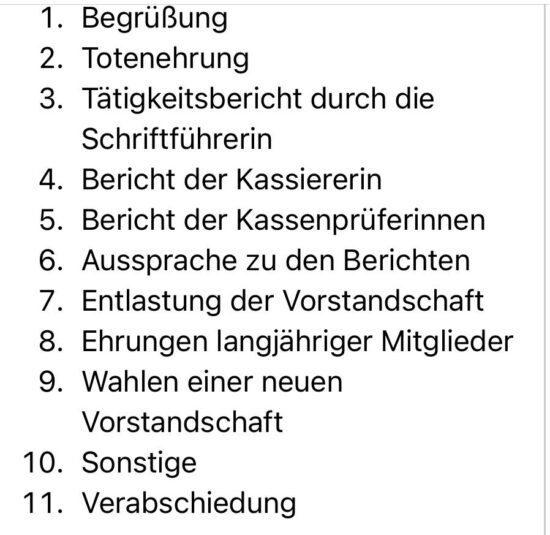 Einladung zur Hauptversammlung