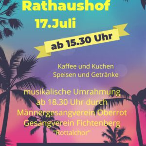 Einladung zur Sommerhocketse